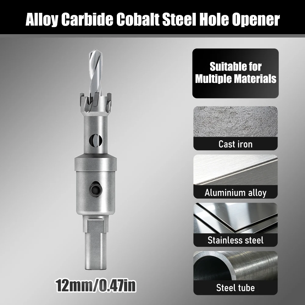 12-100mm TCT Hartmetall-Lochsägen, Wolframlegierung-Lochschneider, für Edelstahl, Aluminium & Alle Metalleinsätze – Detail 2