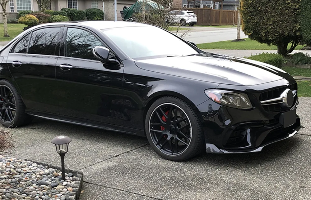 

Задний диффузор из углеродного волокна/FRP с выхлопным передним бампером, боковые юбки, опорные кронштейны заднего крыла для Benz W213 E63 AMG 2017