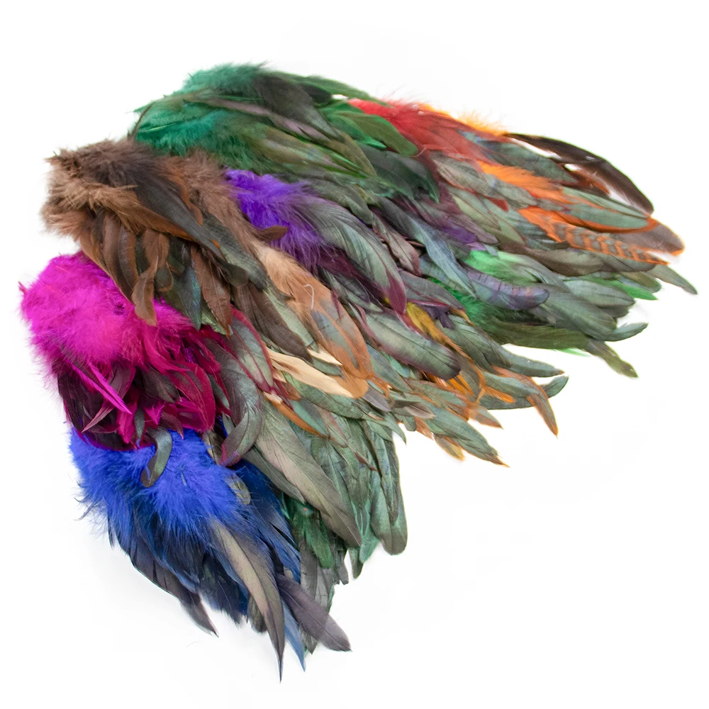 12-18cm/5-7inch Natural Cock Rooster Feather for Party Craft Jewelry Manking Chicken Pheasant feathers Wholesale 50 PCS