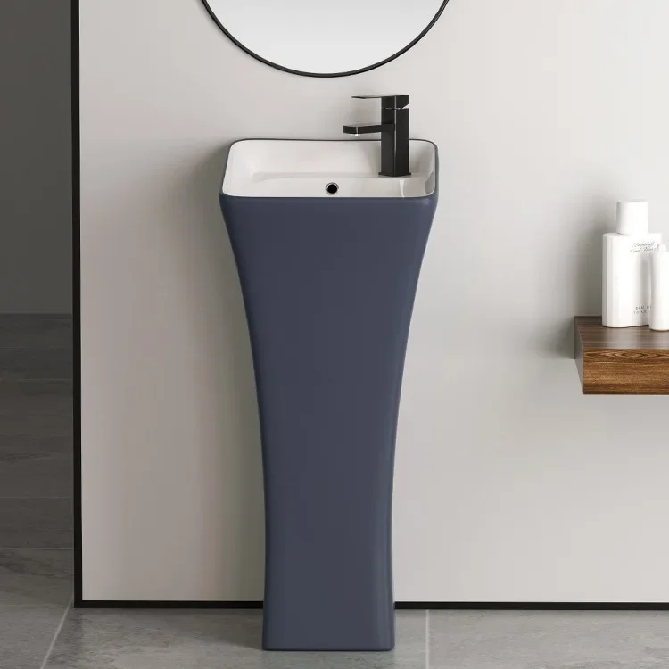 Small waist wash basin Floor-to-ceiling washbasin One-piece column wash basin Post basin