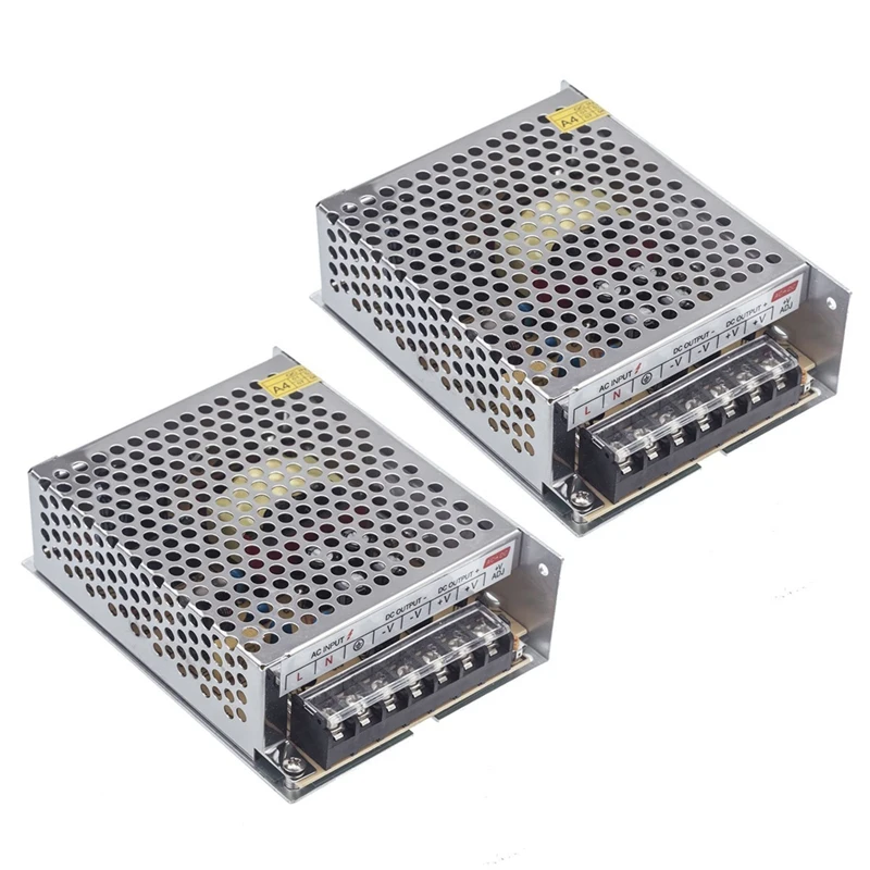 2X AC 100V - 220V To DC 24V 5A 120W Voltage Converter Switch Power Supply For LED Strip