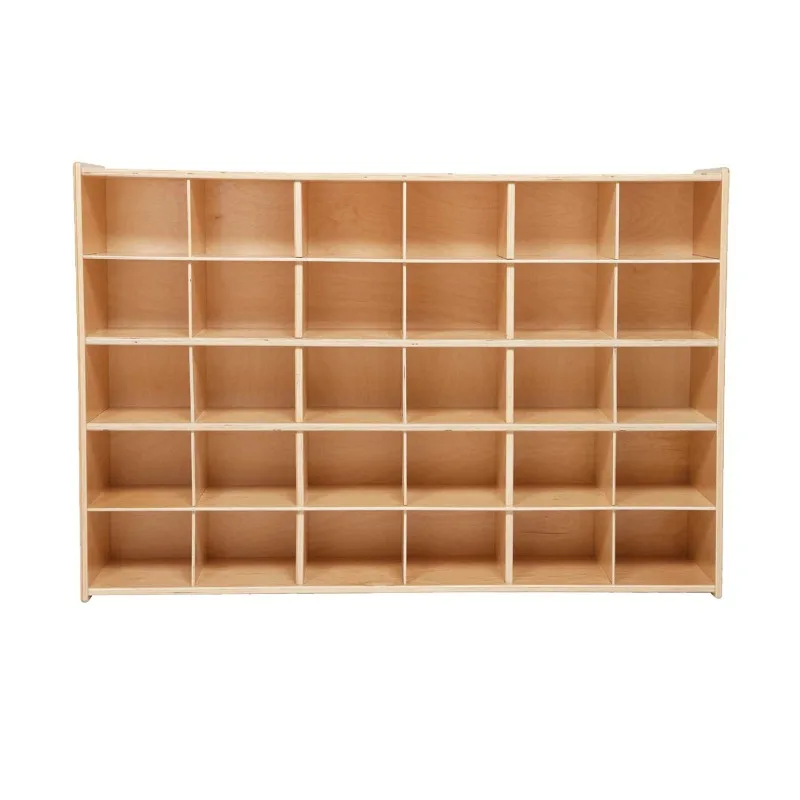 

C16039 30 Cube Cubby Storage Organizer Without Trays, Cubby Shelf for Kids Toys, Daycare, Classroom, 47-inch Width