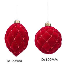 Red Glass Ball Christmas Ornaments, Xmas Tree Decoration, Adornos Natal, New Year, Sale, 2025