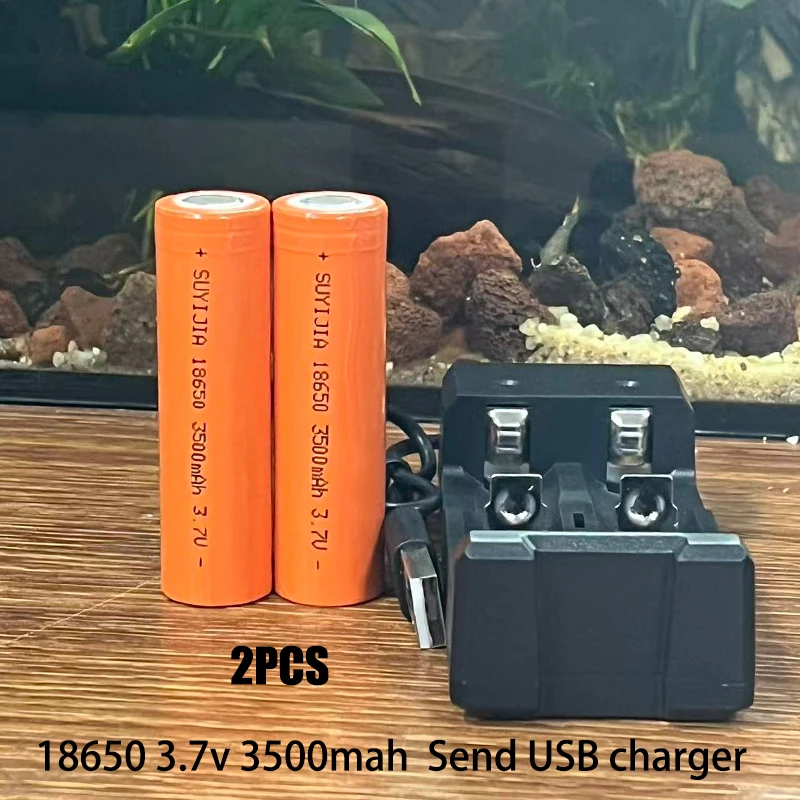 18650 lithium battery voltage 3.7V capacity 3500mAh suitable for flashlights, portable power banks, outdoor lighting backup, etc