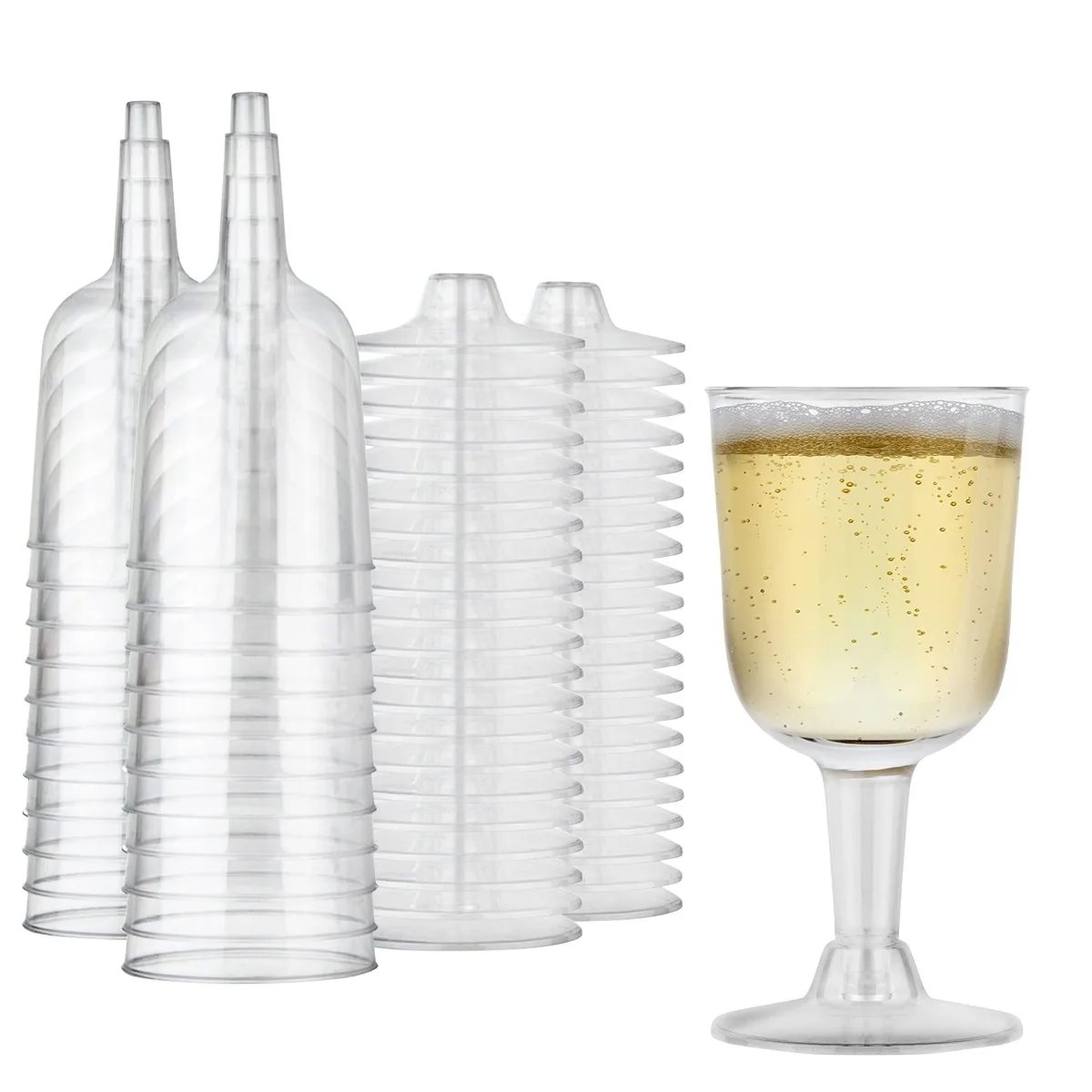 

Disposable Plastic Wine Glasses Clear Plastic Wine Glasses for Parties Goblets Cocktail Cups for Weddings Birthday Picnics Party