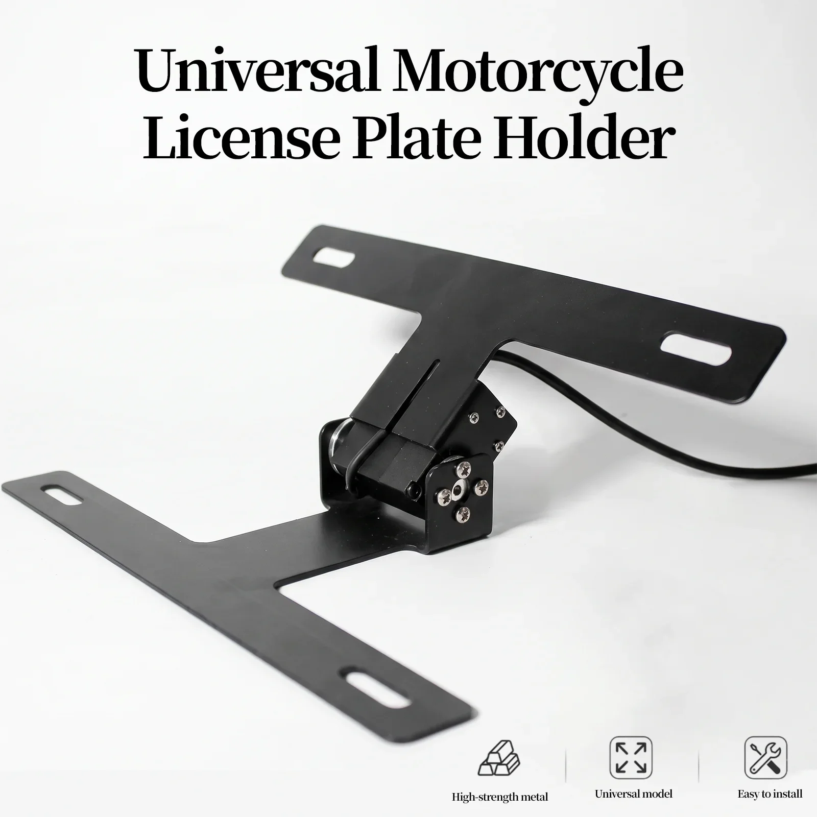 Support de plaque d'immatriculation Track Spec pour Yamaha, Kawasaki Ninja400, Suzuki, BMW, Honda CBR650r, CFMOTO450mt 450nk, Triumph