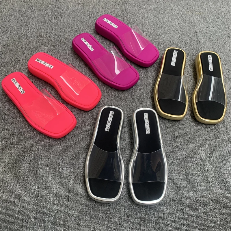 Strandschoenen Slippers Zachte slippers Platform Sabot Comfortschoenen Zomerklompen Damesslippers Zachte slippers Platformstrand