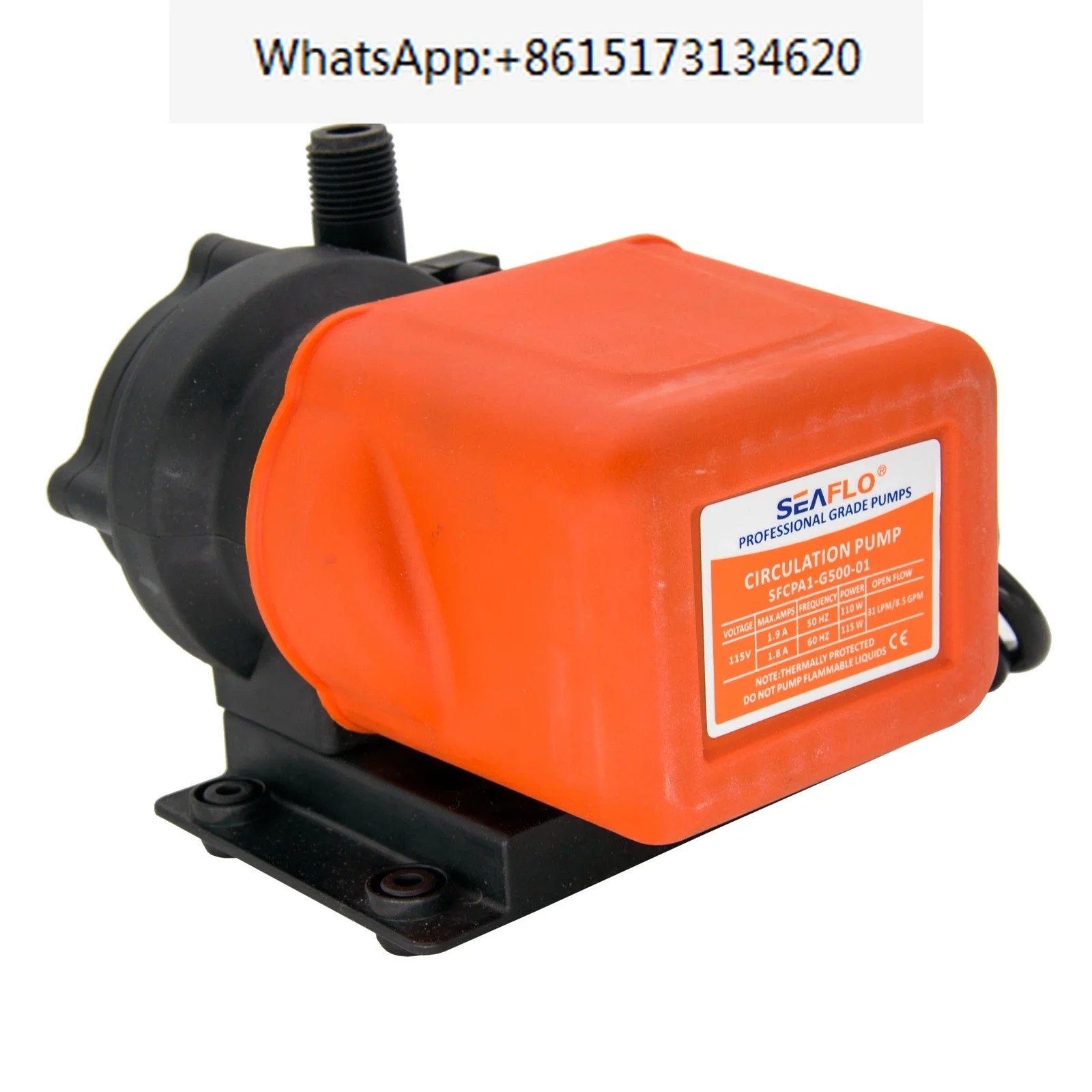 

Marine Air Conditioning Circulation Pump Submersible 500gph 115V