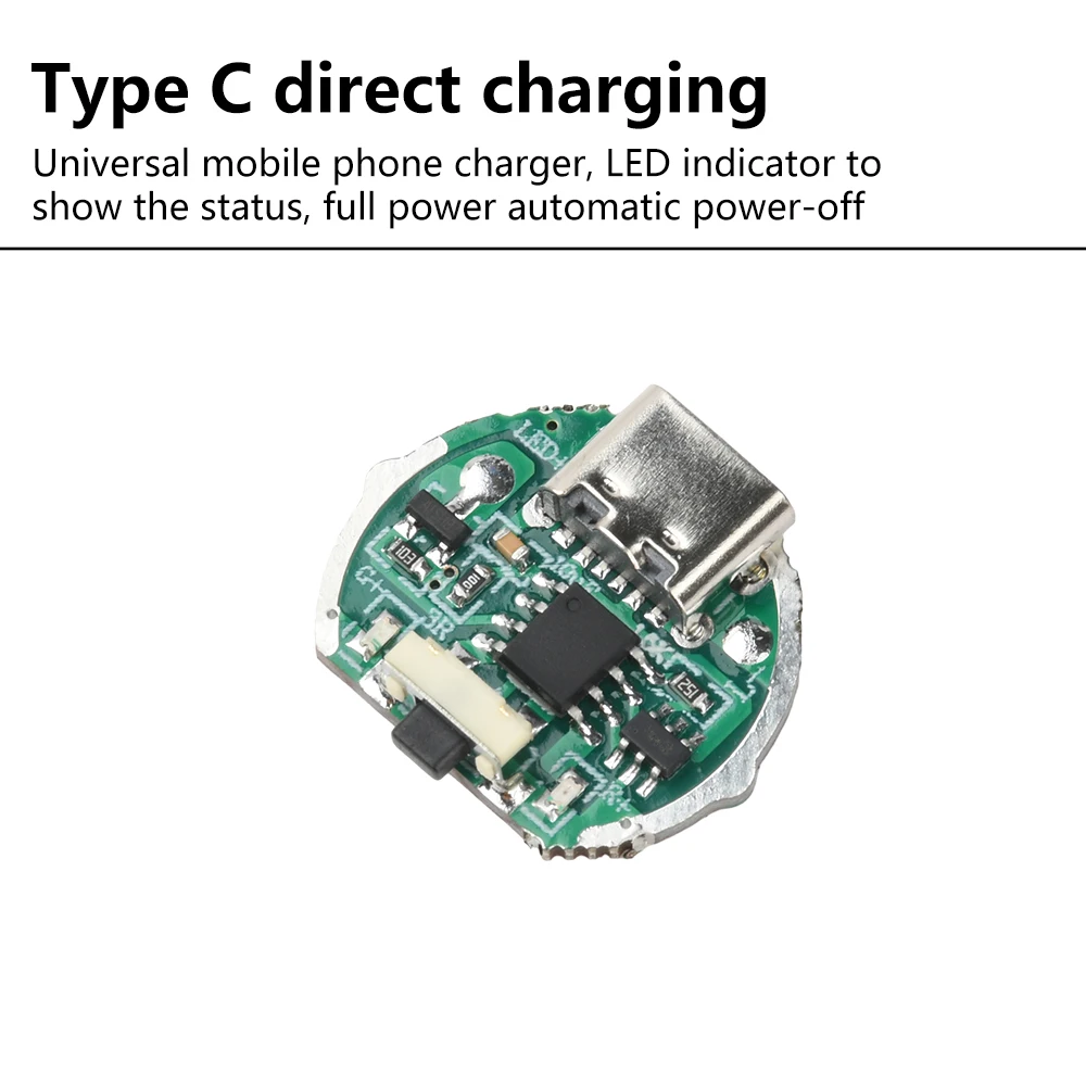 Dimmer de 3 níveis, placa de driver piscante oculta, prensa lateral, módulo de lanterna de luz forte, kit eletrônico diy