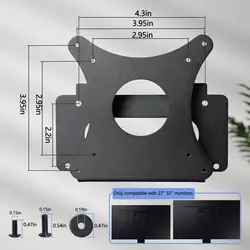 Brand New Wall Mount Adapter Bracket for Samsung Space Monitor is for SR75 SR75LS27R750 S27R750S32R750 S32R75Q