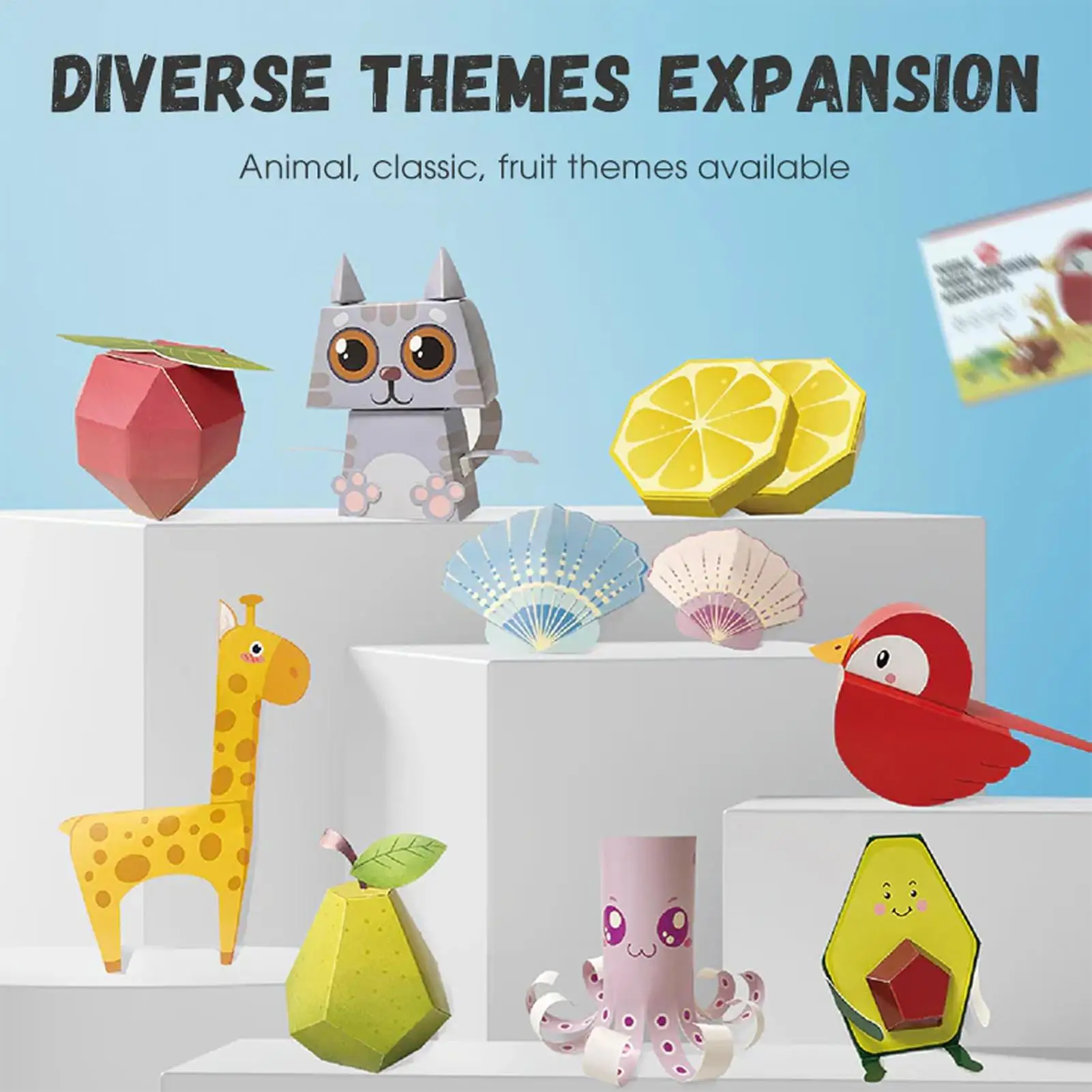 

3D Paper Craft 3D Paper Art Model Set Набор образовательных ремесленных проектов для подростков, начинающих, любителей классной комнаты, школы, дома для девочек