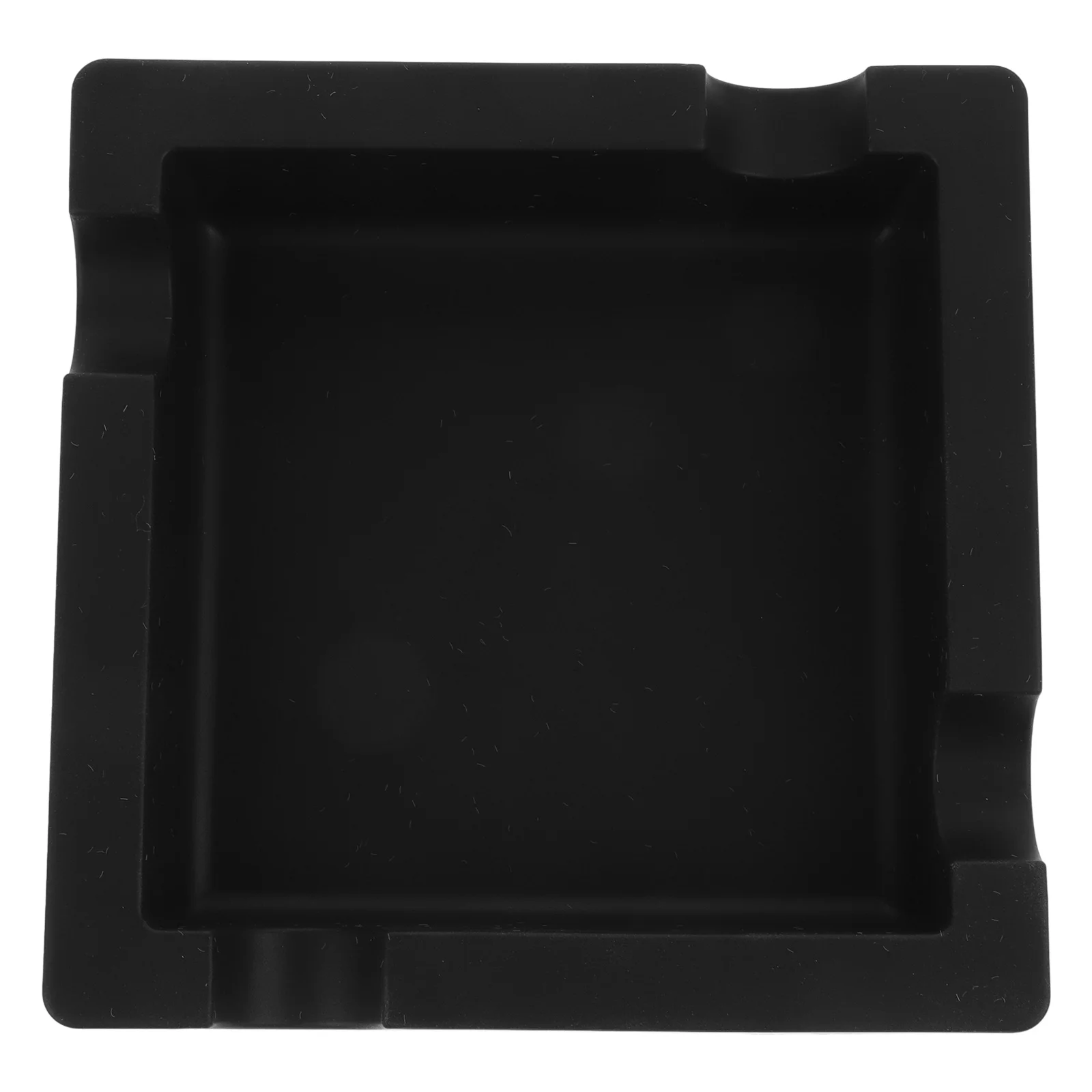 

Stylish Square Silicone With Groove Non-Slip Cigarette Ash Holder Reusable Smoke Container For Home Office Bar Hotel Indoor