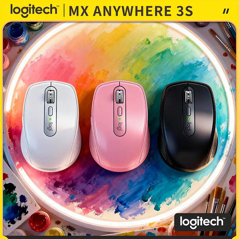

Компактная мышь Logitech MX Anywhere 3S, эргономичный дизайн, перезаряжаемая, с быстрым прокруткой для портативных ПК Mac