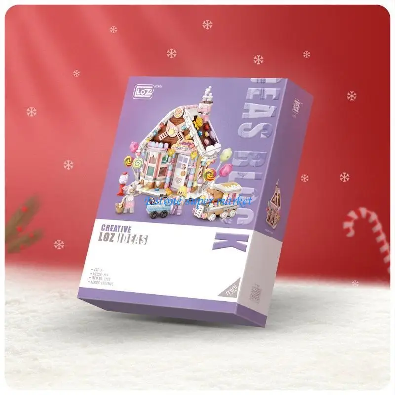 090B DIY 組み立てブロックセットキャンディーハウス組み立ておもちゃ女の子好意建設ビルディングブロック STEM おもちゃ子供女の子 6 + 年