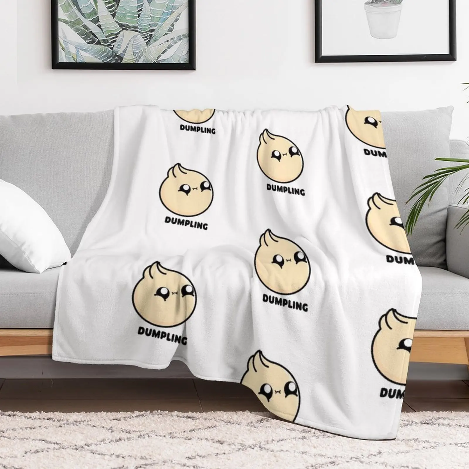

Cute Cartoon Dumpling || Bao || Kawaii Throw Blanket Extra Large Throw Sofas Luxury Throw Blankets