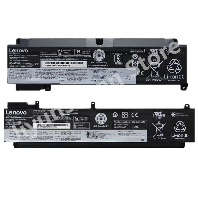 Lenovo Thinkpad T460S T470S Original Laptop Battery 01AV405 01AV406 01AV408 00HW023 00HW022 SB10F46460 SB10F46462 SB10F46463