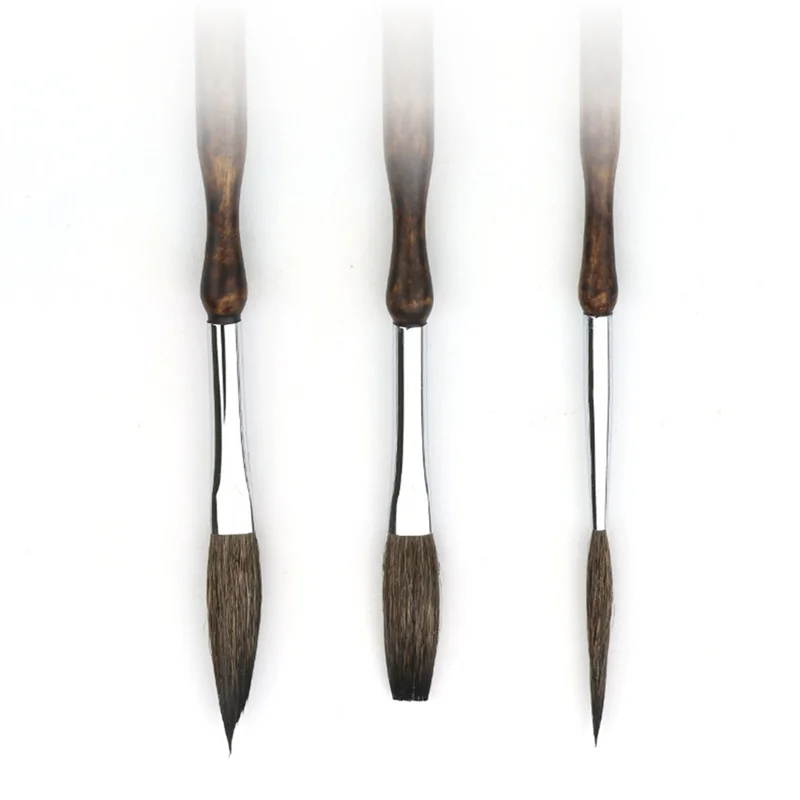 CYCLI-مجموعة فرش مخططة احترافية (3 قطع)، بطانة طويلة، فرش نسمة وتمرير لمشاريع المقلمة