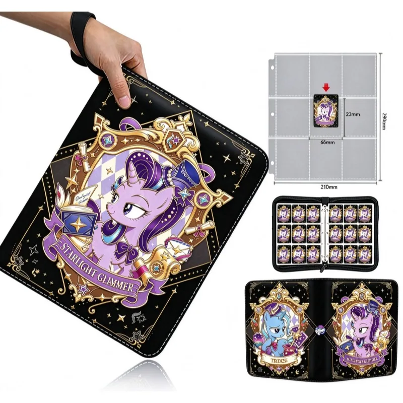 My Little Pony Trixie Starlight Glimmer Map Binder Game Card Collection Book Album Card Holder Anime Fashion Trendy Toy Gift