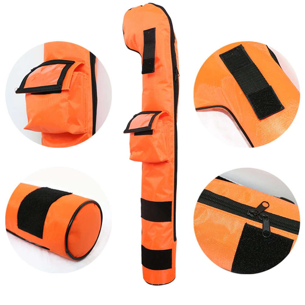 

Multifunctional Golf Club Bag Kids Waterproof Training Carrier Orange Durable Portable Organizer 3 Clubs Capacity Belt Design