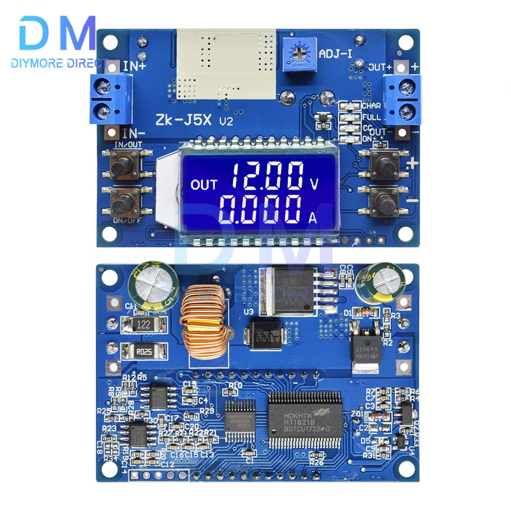 LCD Digital DC-DC 5A Adjustable Constant Current Constant Voltage Converter Buck Step Down Power Supply Module With Shell