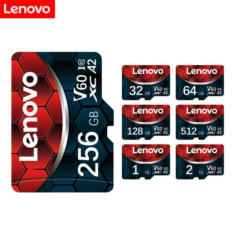 Lenovo 2TB Memory Card High Speed TF Sd Card Class 10 32GB 64GB 128GB 256GB 512GB 1TB Flash Card For Phone Camera Tablet