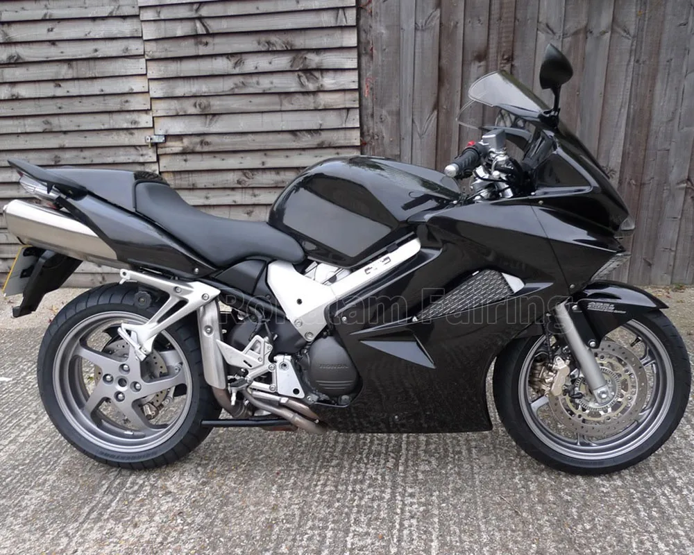 Customized Fairing 02-12 For Honda VFR800 2002-2012 Black Sportbike Motor Fairing Kits (Injection Molding)