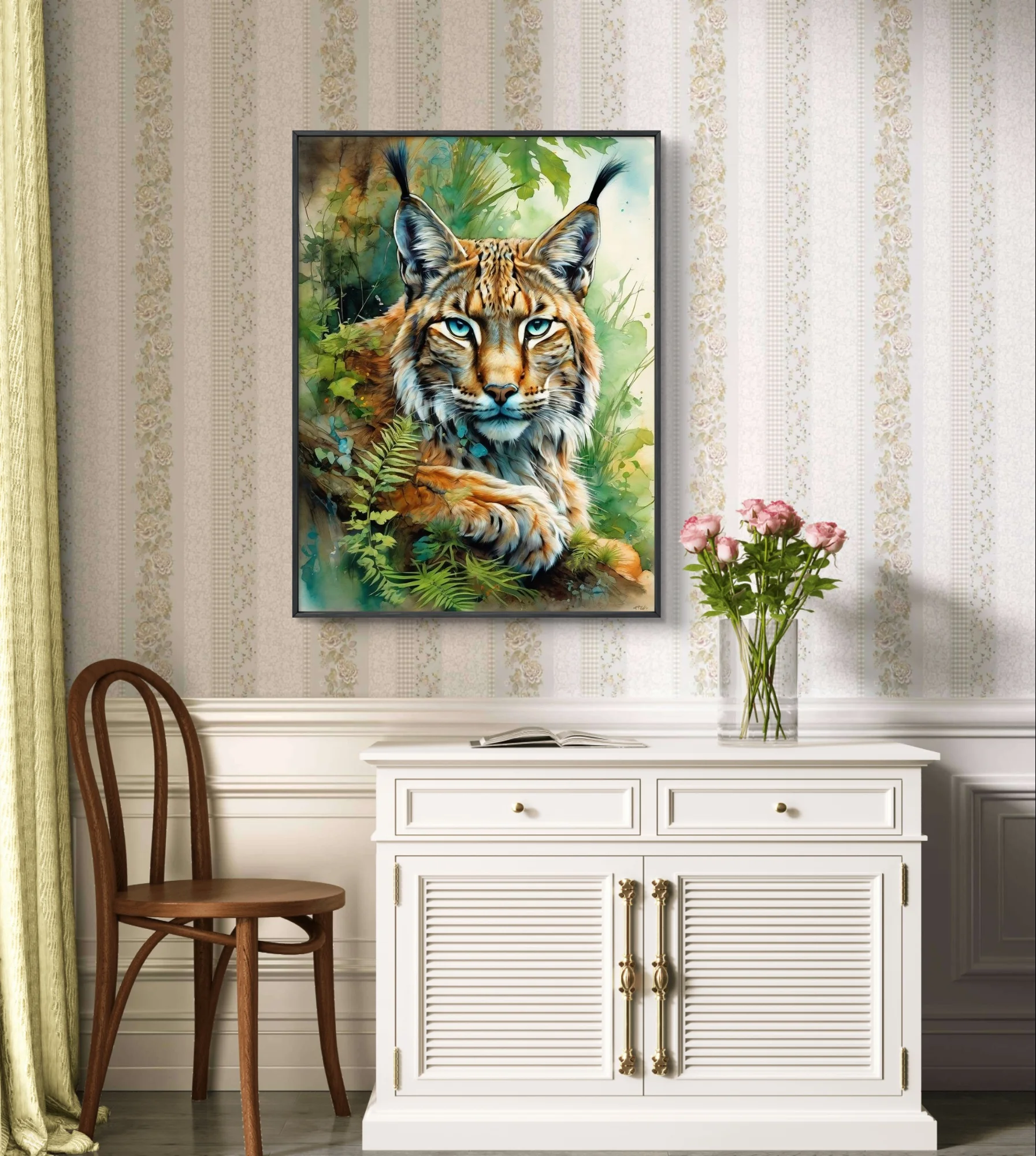 Eurasian Lynx Diamond Painting Kit Wild Animals Photo Diy Diamond Embroidery Cross Stitch Interesting Hand Gift Home Wall Decor