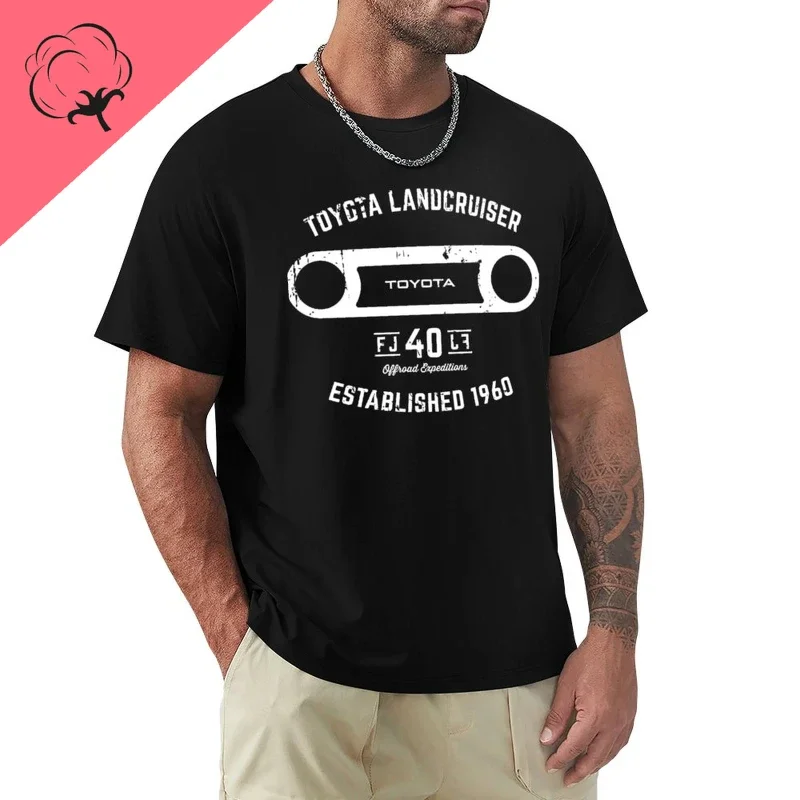 40 Series Landcruiser FJ40 Round Bezel Est 1960 T-Shirt Summer Mans Tshirt Classic Graphic Tees Comfort Retro Style Streetwear