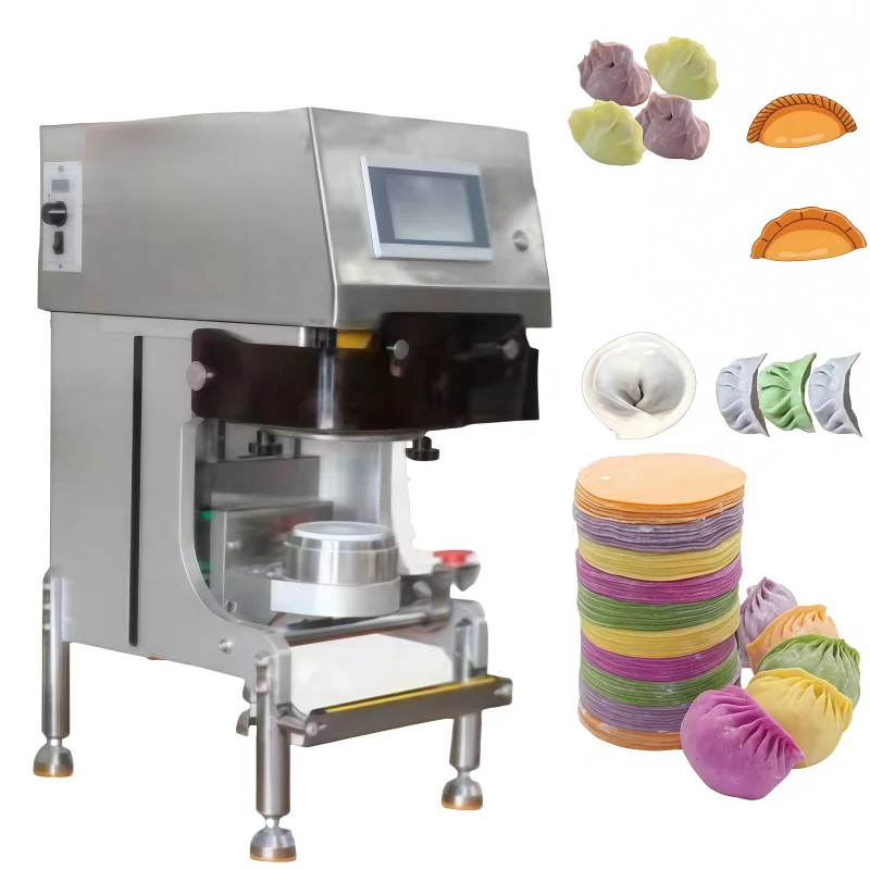 110v/220v Table Top Handmade-style Dumpling Wrapper Maker Round Roti Chapati Tortilla Noodle Gyoza Wonton Skin Dumpling Maker
