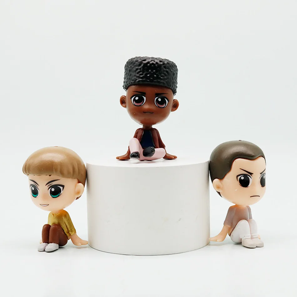 أنيمي غريب الأشياء الشكل المفاتيح جين آيفز/ويل بايرز/مايك ويلر عمل الشكل حقيبة قلادة حلية أرقام لعبة هدية