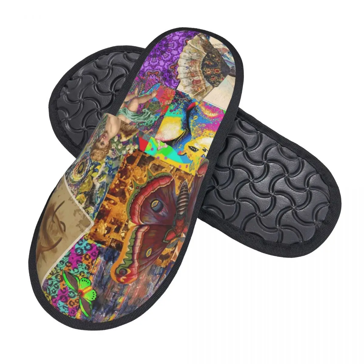 مخصص طباعة المرأة الفيكتوري الملاك الحب شبشب منزل دافئ دافئ عصر النهضة الفن رغوة الذاكرة رقيق النعال داخلي في الهواء الطلق الأحذية