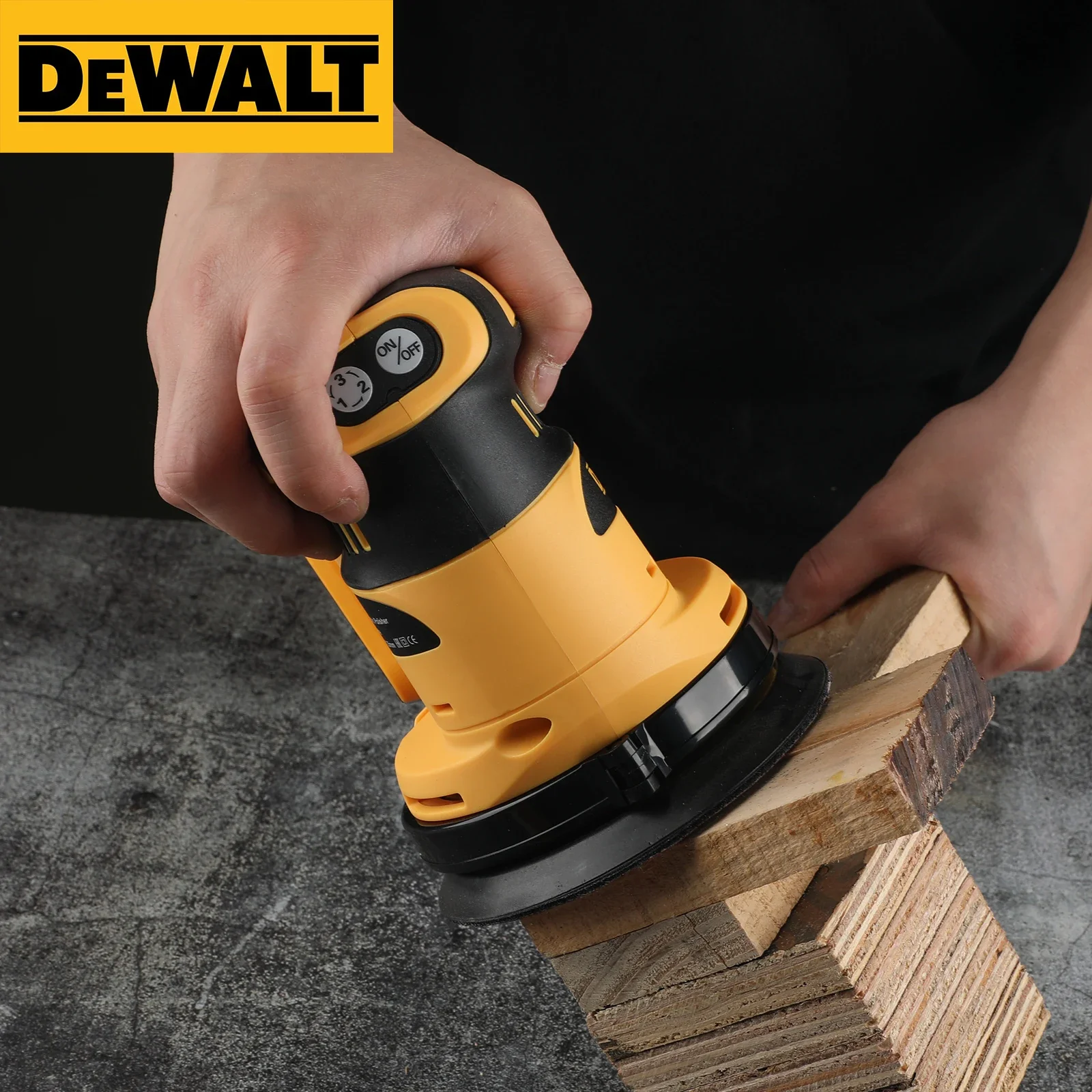 DeWalt WS - KA7 XR LI - Polisseuse électrique ION – Mini rechargeable, légère, ComfortGrip, 3 vitesses réglables, papier de verre 125 mm