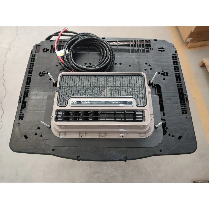 Aire acondicionado para estacionamiento de techo de 12 V y 24 V con potencia de 2400 W. Enfriador de estacionamiento de camiones para vehículos recreativos y barcos de crucero