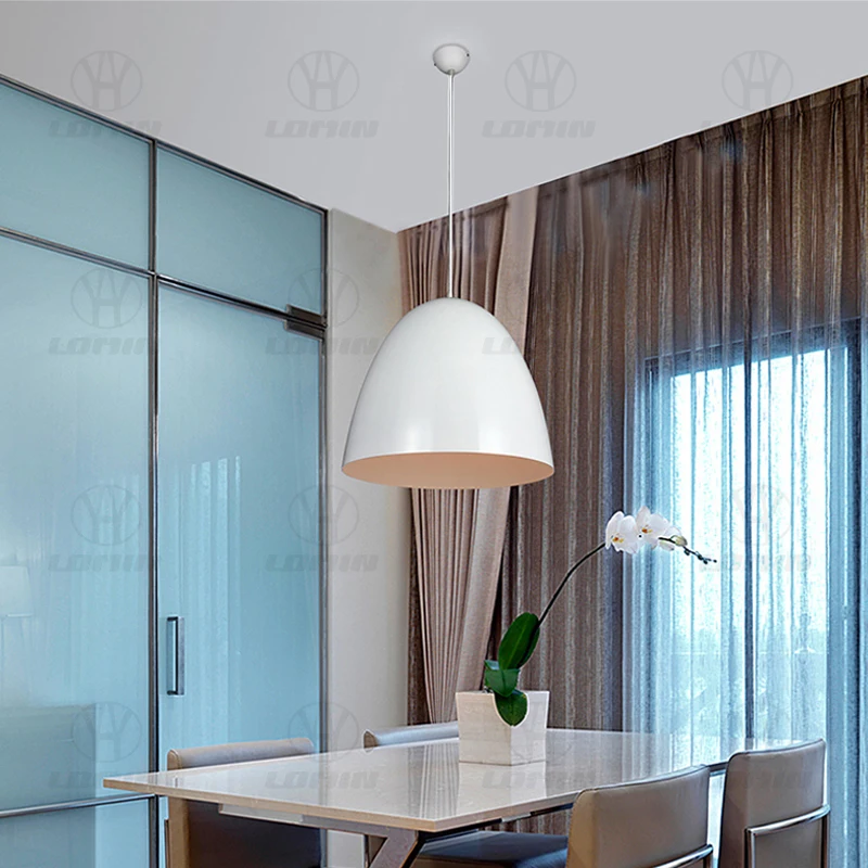 الحديثة الألومنيوم قلادة أضواء غرفة نوم غرفة الطعام LED مصباح السقف المطبخ جزيرة طاولة طعام ديكور المنزل E27 معلقة الخفيفة