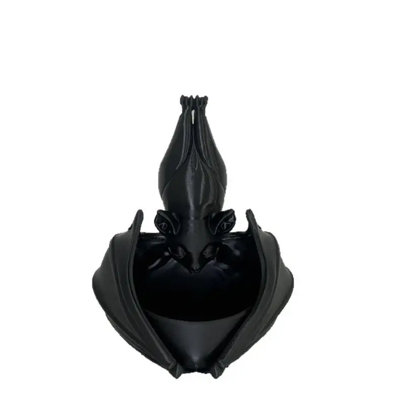 Gothic Style Upside‑Down Bat Owl Hanging Planter, Cute Bat‑Shaped Flower Pot For Succulents & Climbing Plants