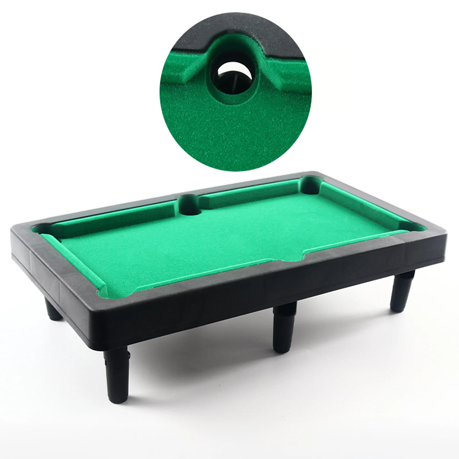 Mini Pool Table Interactive Simulation Miniature Billiard Pool Game Set for Desktop Decoration