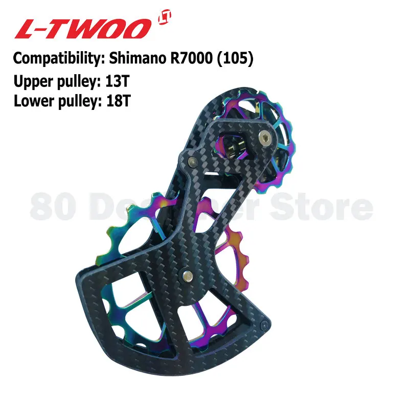 LTWOO 105 Pulley Wheel Set Bicycle Ceramic Bearing Carbon fiber Jockey 105 Rear Derailleurs Guide Wheel for 105 R7000