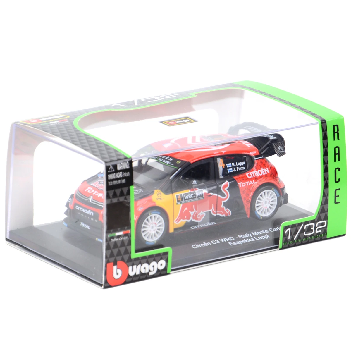 Bburago 1:32 2012 MINI John Cooper Works WRC Team Static Die Cast Vehicles Collectible Model Car Toys