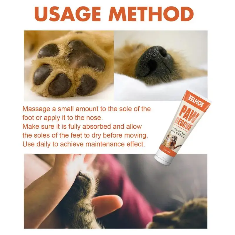 Pet Paw Care Cream Natural Healthy Pet Foot Protection Oil Pet Foot Care Cream Antifreeze Cracking Care Products For Cats Dogs