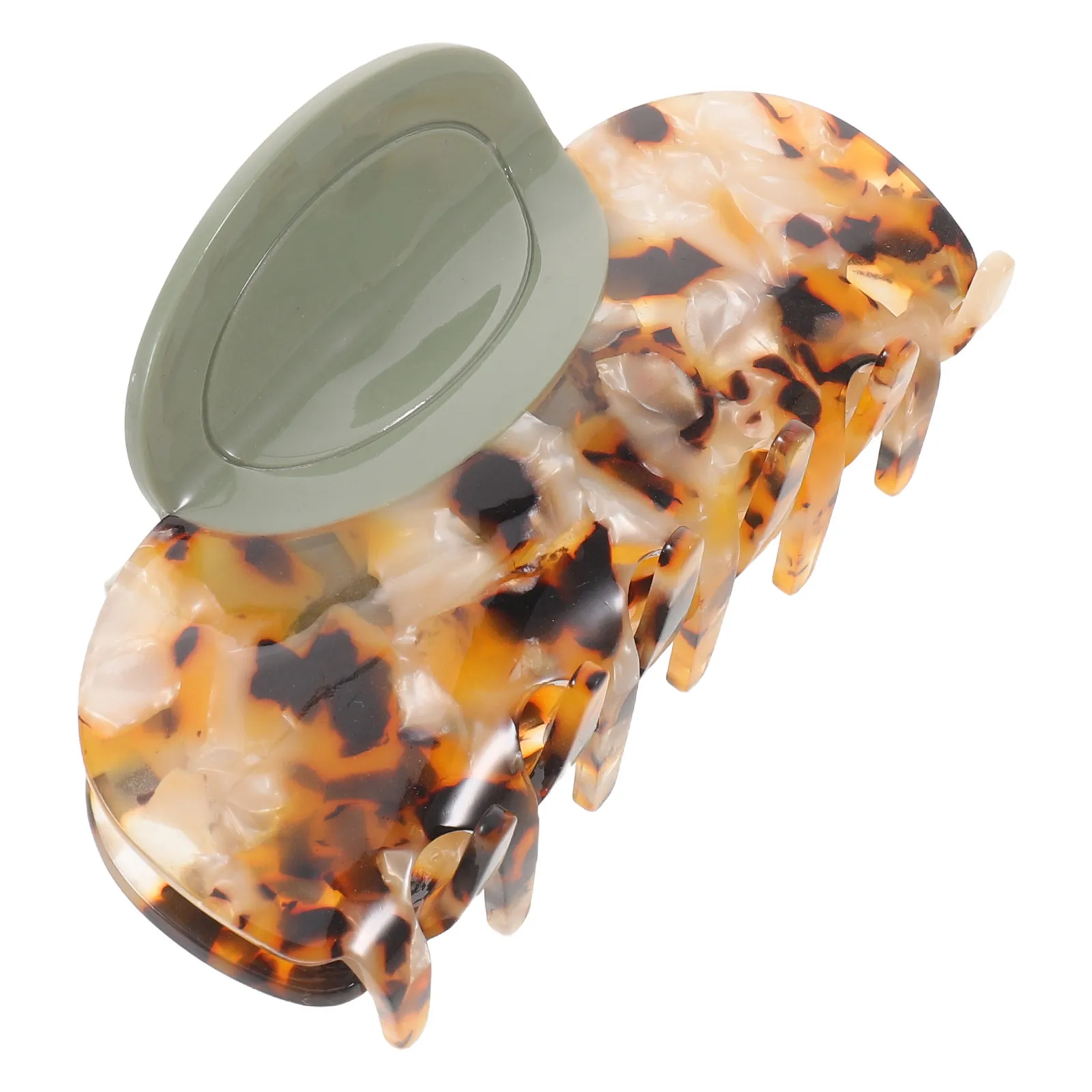 Large Plastic French Hair Claw Clip Tortoise Shell Pattern Non Slip Jaw Clip for Thick Curly Hair Office Wedding Styling