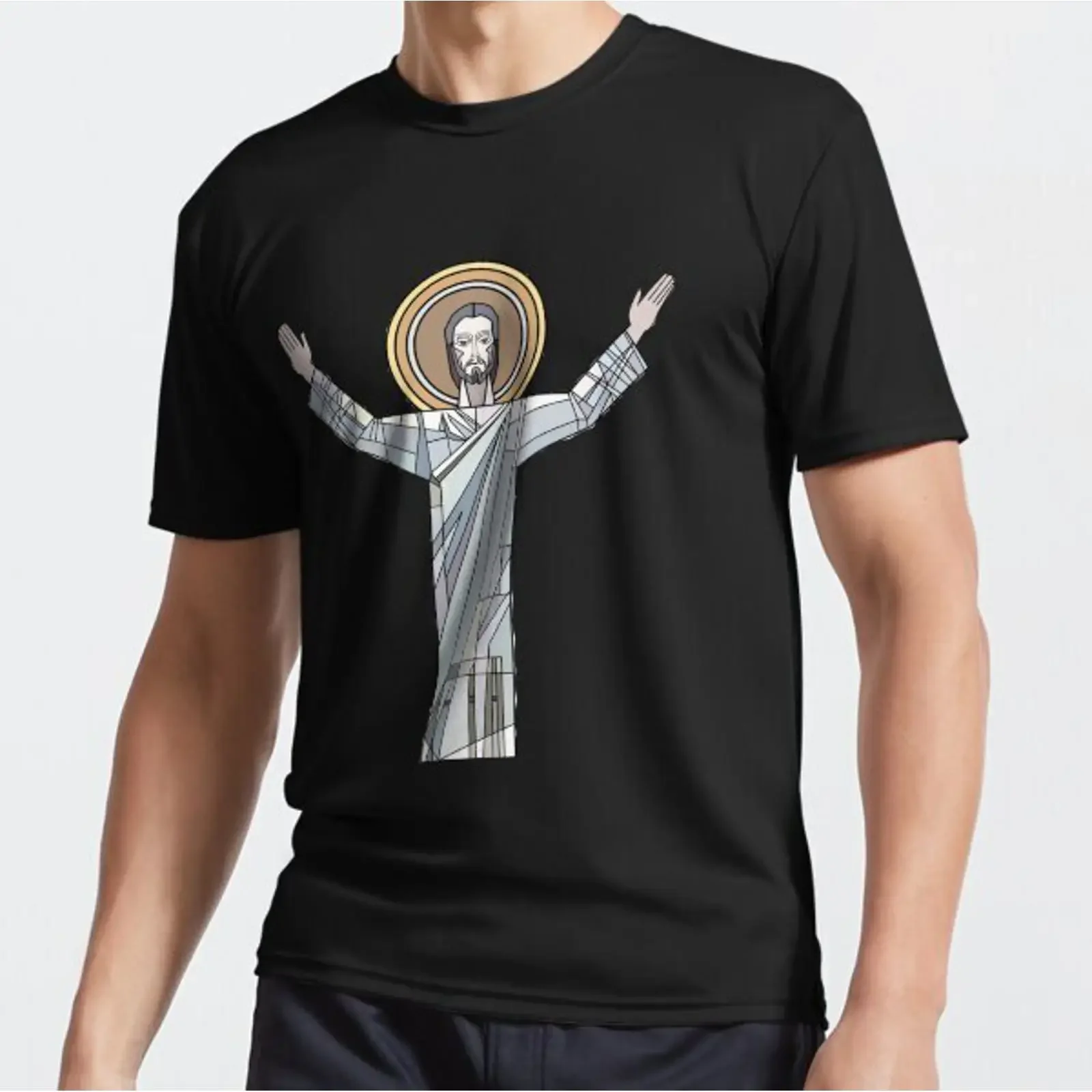 NEW LIMITED Touchdown Jesus Design Best Idea T Shirt S 3XL vintage Washed Versatile Unisex graphic Stylish Breathable