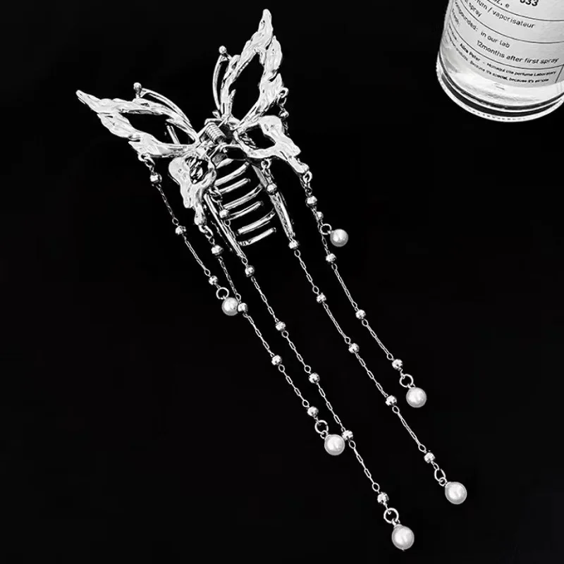 New Shark Crab Clips Girls Hairpin Hair Accessories Korean Women Simple Hair Claw Clip Butterfly Pearl Tassel Hair Clip