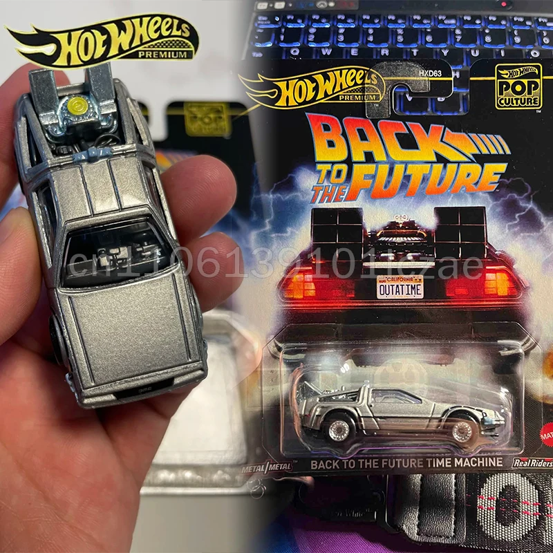 

1/64 Hot Wheels Premium 2025 Pop Culture Car Model Back To The Future Mutt Cutts Van Corvette Collectible Vehicle Toy Gifts