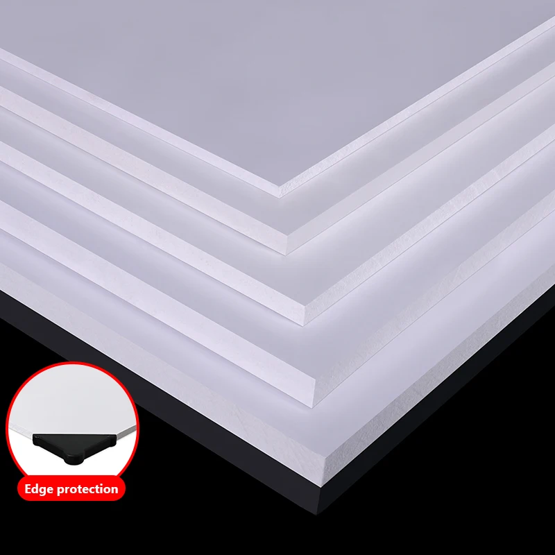 White PVC Foam Board 100x100mm~300x400mm,Thickness:3mm~15mm,for Model Making Construction Material Handmade Model