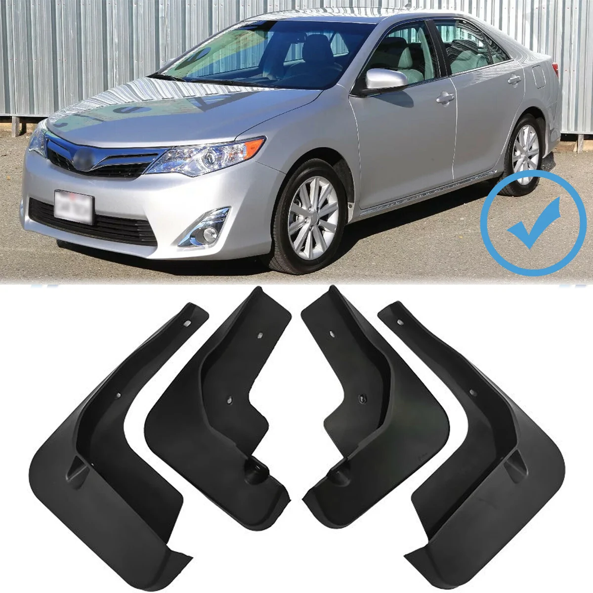 4PCS Mudflaps Splash Guards Mud Flap Front Rear Fender Mudguards For Toyota Camry XV50 Altis Aurion 2012 - 2014 Car Accessories