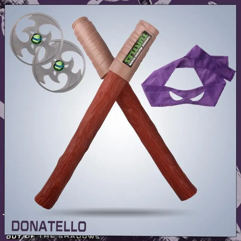 Kit de disfraz de tortugas Ninja para adolescentes, equipo de lucha para niños, máscara para ojos, arma de juguete, 4 estilos, regalo de recuerdo de fiesta