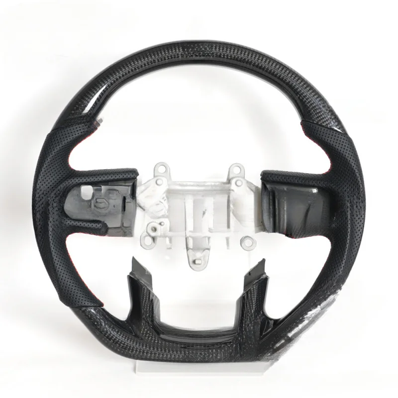 For Dodge RAM 1500 2018-2024 | Sporty Black Carbon Fiber Steering Wheel Upgrade