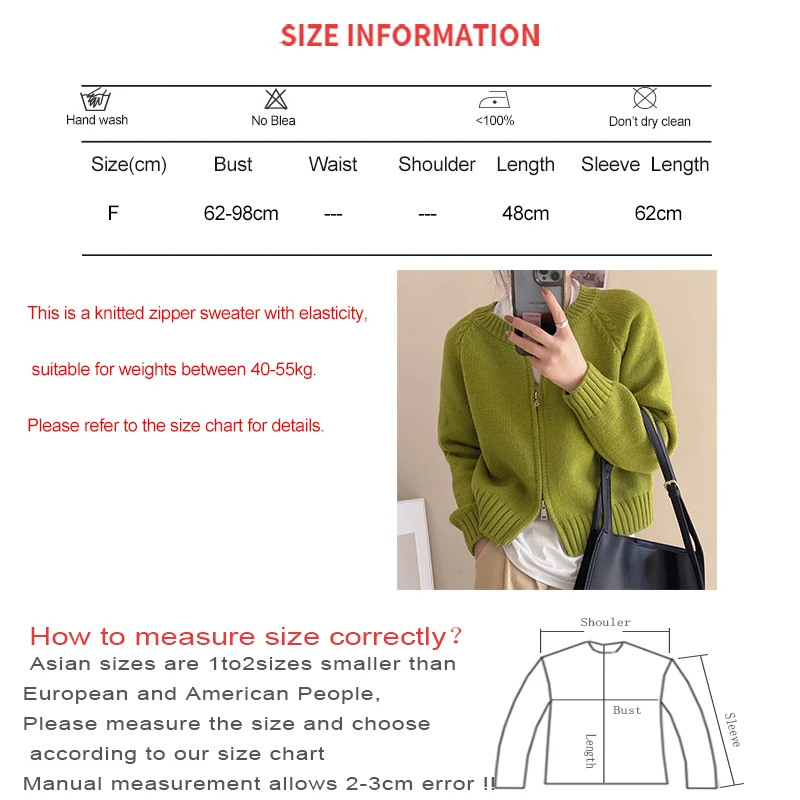 Heliar feminino sólido zíper de malha cardigan suéteres casual malhas casaco manga longa o pescoço escritório outerwear outono inverno