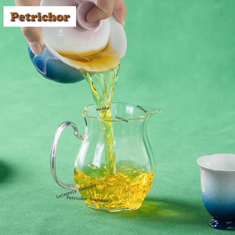 Gradient Blue Tea Set Complete Set Japanese Beautiful Tea Cup Tea Ceremony Set Teapot And Tea Cup Set Tea Items Collection