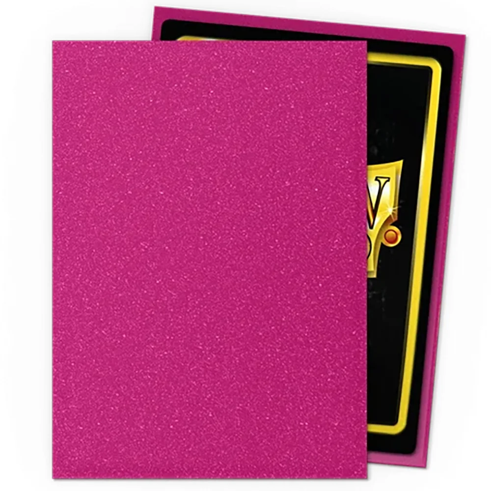100ct PINK Sapphire Dragon Shield Card Sleeves Matte Standard Size Perfect Fit TCG Cards Protectors Display Case